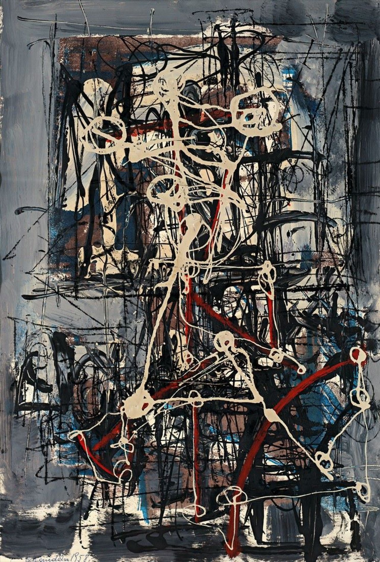 Auf diesem Bild ist das folgende Kunstwerk zu sehen: Hans Staudacher. „Figur II“. 1958.
