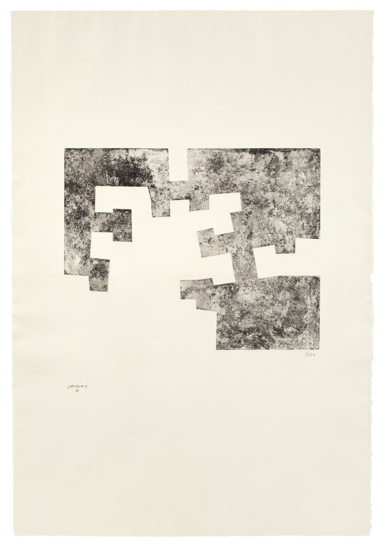 Auf diesem Bild ist das folgende Kunstwerk zu sehen: Eduardo Chillida. „Uste“. 1976.