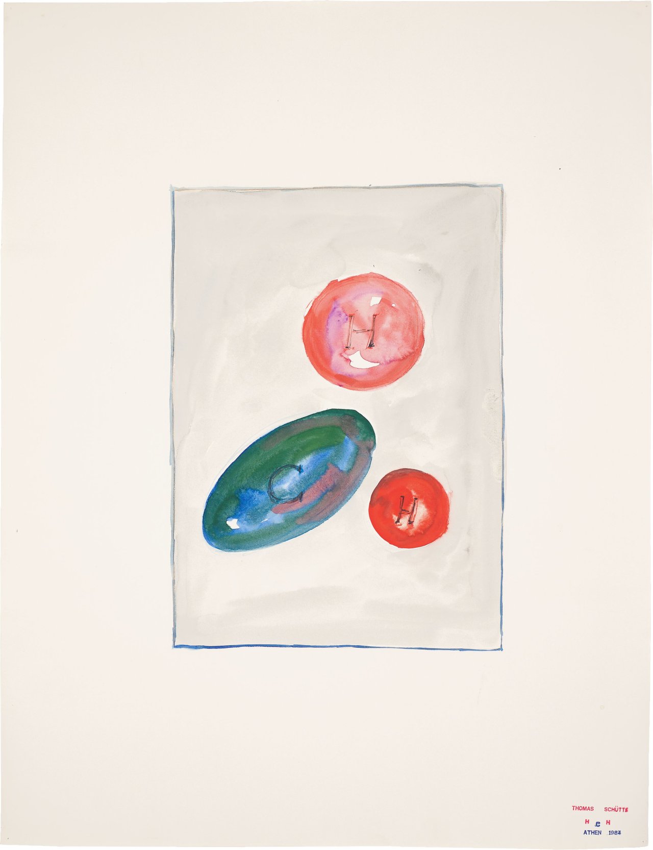 Auf diesem Bild ist das folgende Kunstwerk zu sehen: Thomas Schütte. Ohne Titel. 1984.