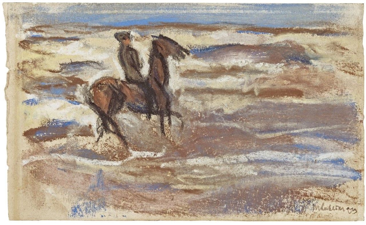 This picture shows the following artwork: Max Liebermann. „Reiter am Meer“. Um 1910/12.