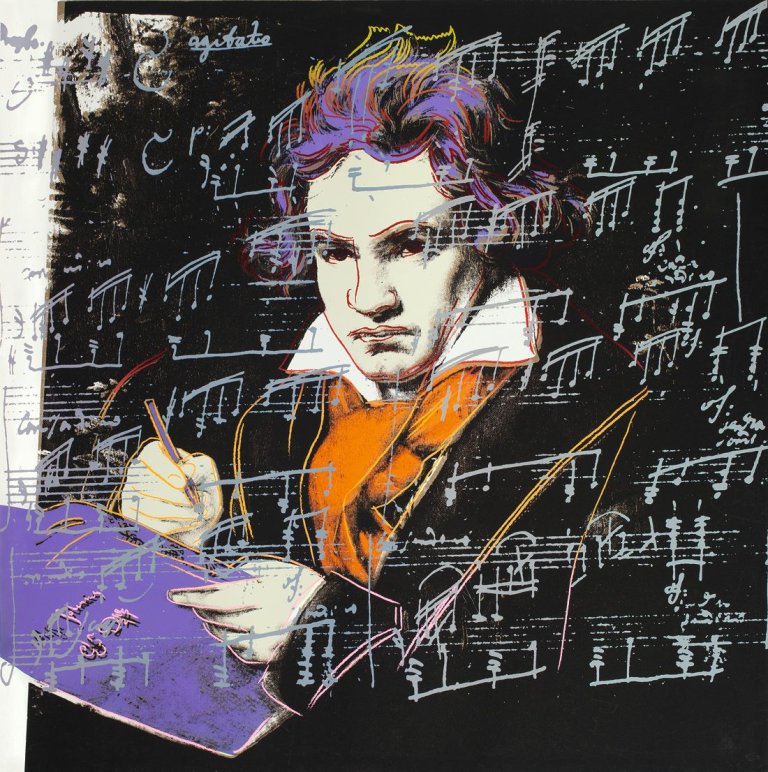 This picture shows the following artwork: Andy Warhol. „Beethoven“. 1987.