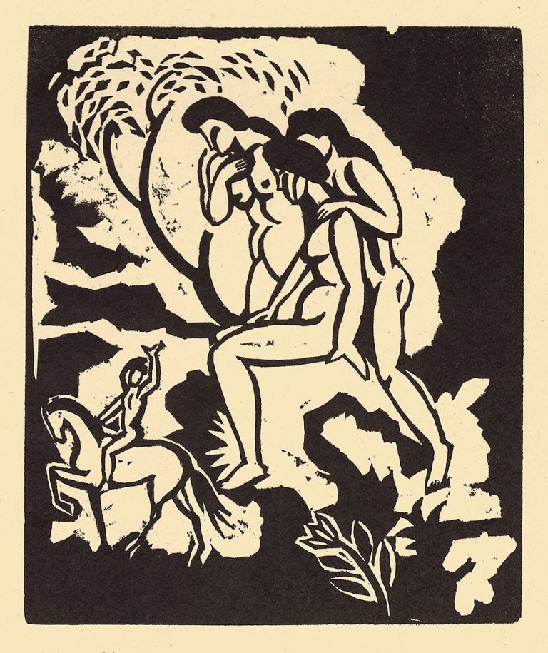 Auf diesem Bild ist das folgende Kunstwerk zu sehen: August Macke. „Begrüßung“. 1912.