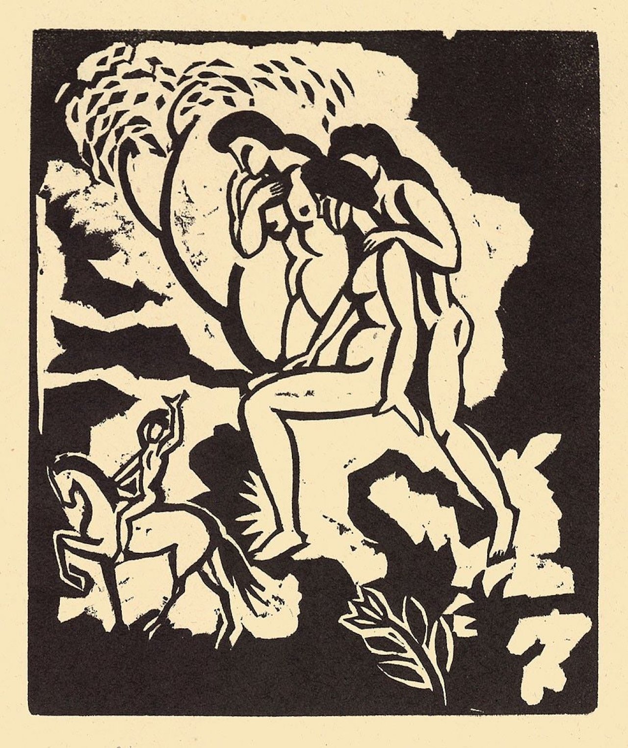 Auf diesem Bild ist das folgende Kunstwerk zu sehen: August Macke. „Begrüßung“. 1912.