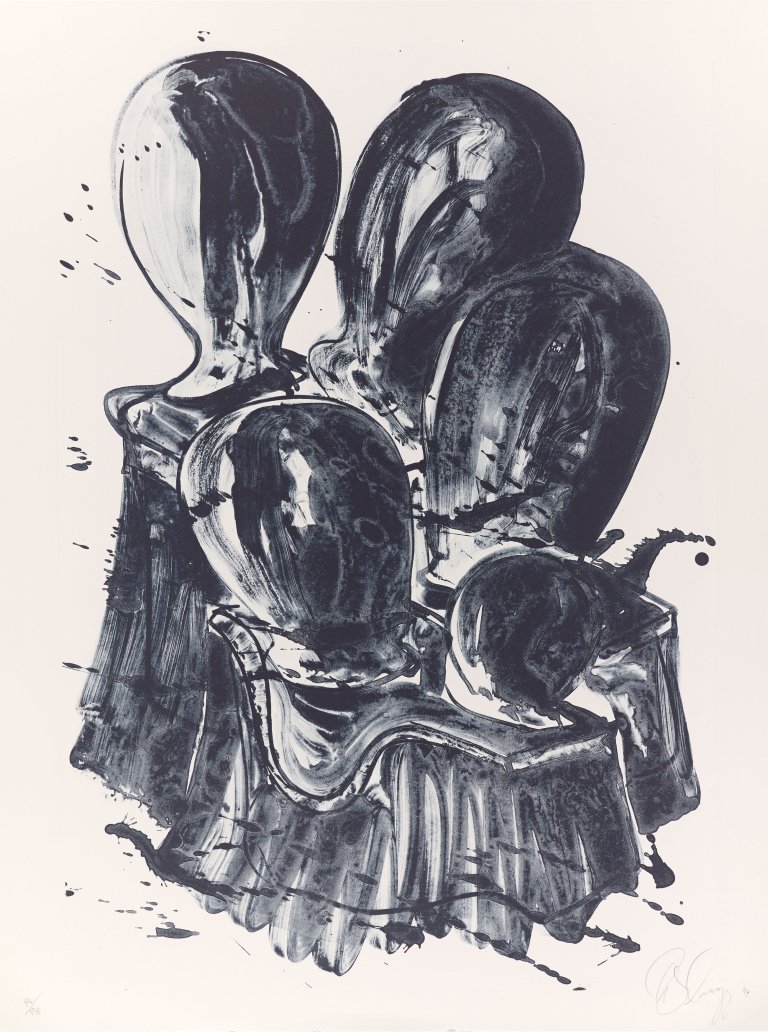 Auf diesem Bild ist das folgende Kunstwerk zu sehen: Tony Cragg. „Administered Landscape“. 1994.