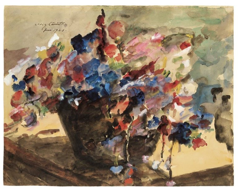 This picture shows the following artwork: Lovis Corinth. Gartenwicken. 1923.