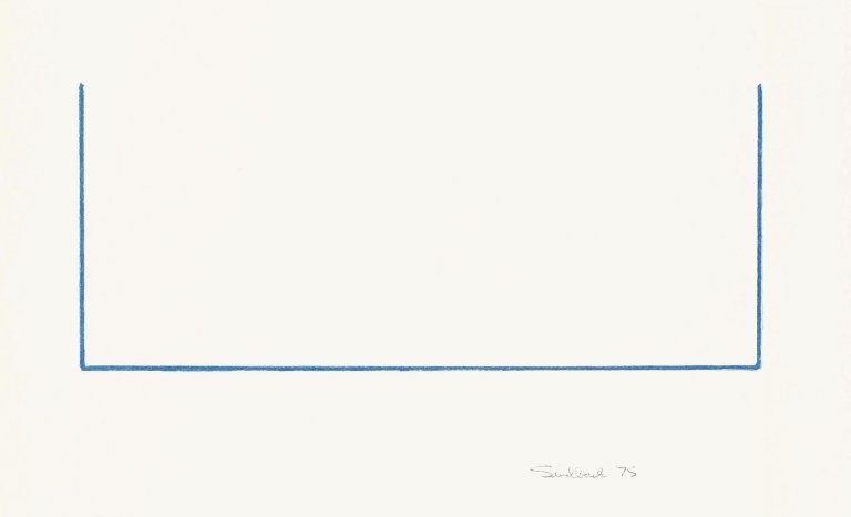 Auf diesem Bild ist das folgende Kunstwerk zu sehen: Fred Sandback. „Serie von 6 Lithographien“. 1975.