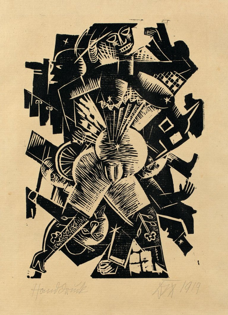 Auf diesem Bild ist das folgende Kunstwerk zu sehen: Otto Dix. „Apotheose“. 1919.