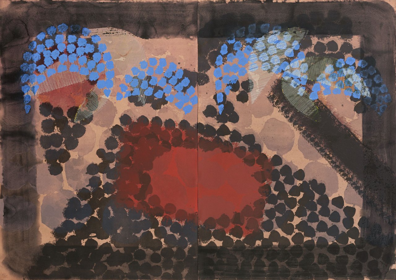 Auf diesem Bild ist das folgende Kunstwerk zu sehen: Howard Hodgkin. „For Bernard Jacobsen“. 1977-79.