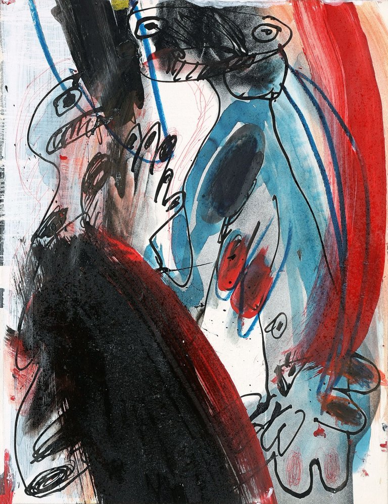 Auf diesem Bild ist das folgende Kunstwerk zu sehen: Walter Stöhrer. Ohne Titel. Ende 1960er Jahre.