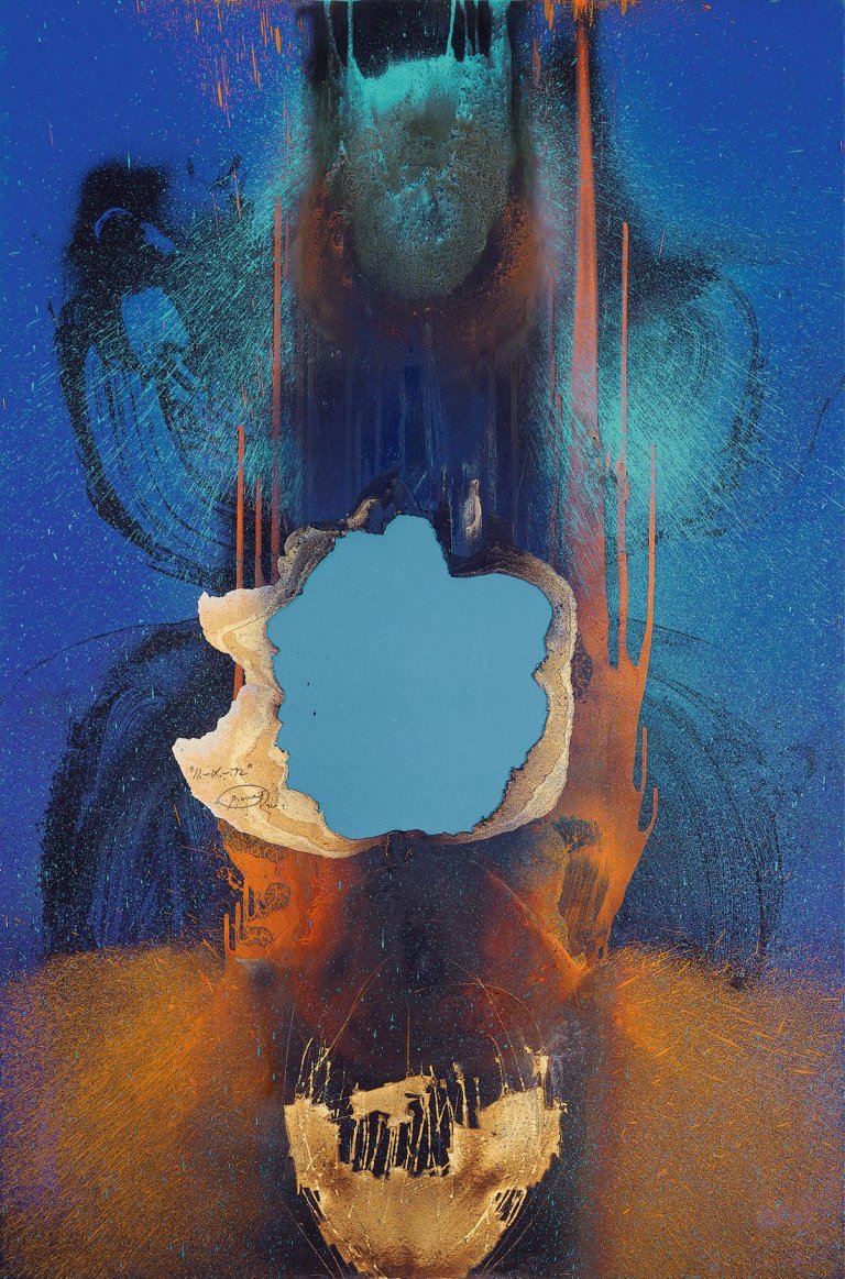 Auf diesem Bild ist das folgende Kunstwerk zu sehen: Otto Piene. Ohne Titel. 1972.