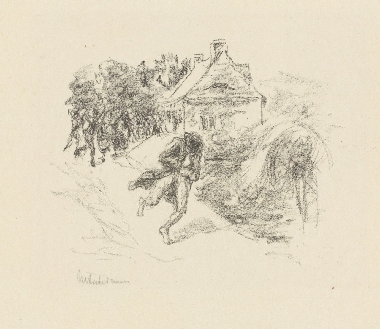 This picture shows the following artwork: Max Liebermann. „Der Müllerin Verrat“. 1924.