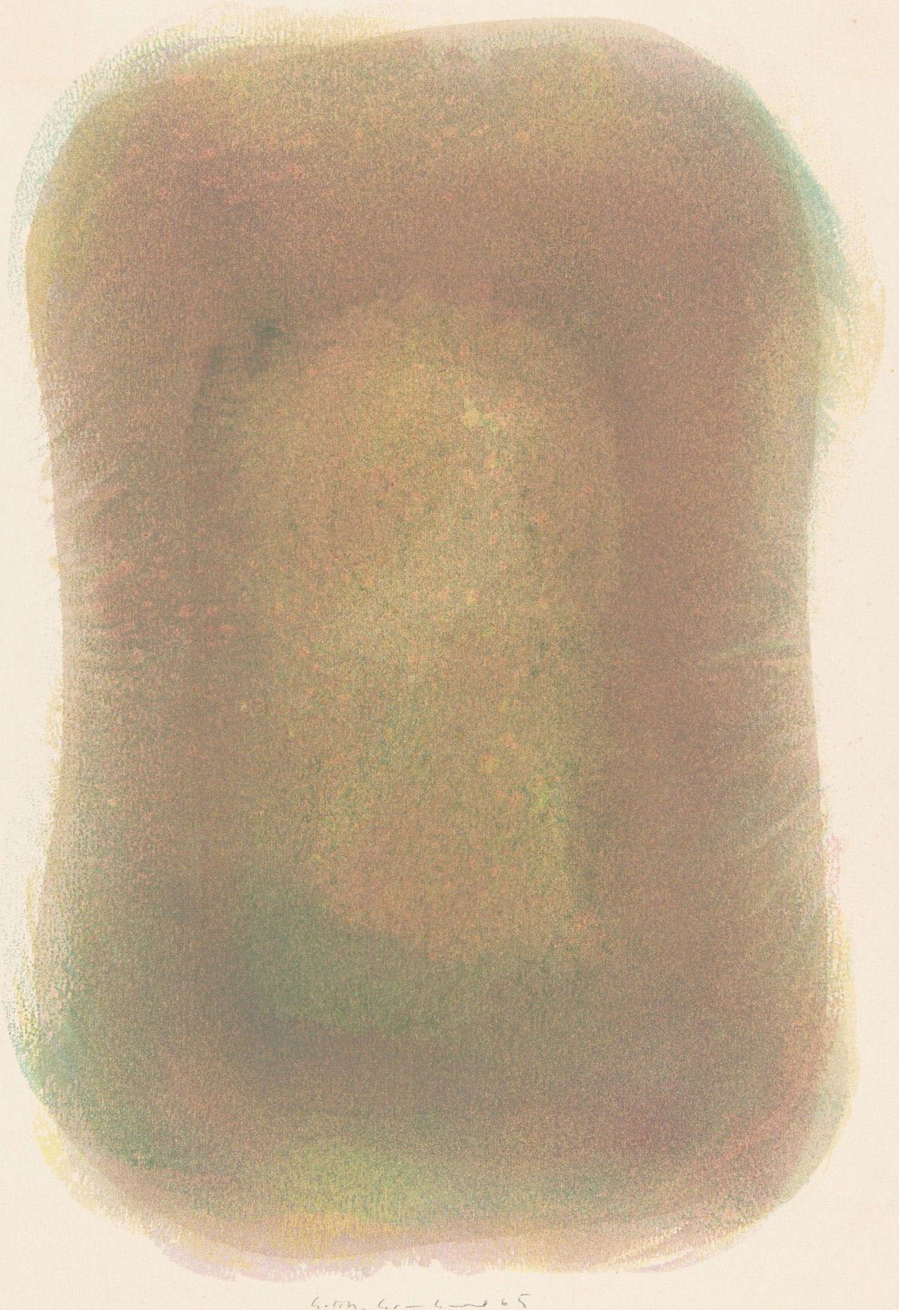 Auf diesem Bild ist das folgende Kunstwerk zu sehen: Gotthard Graubner. Ohne Titel. 1965.