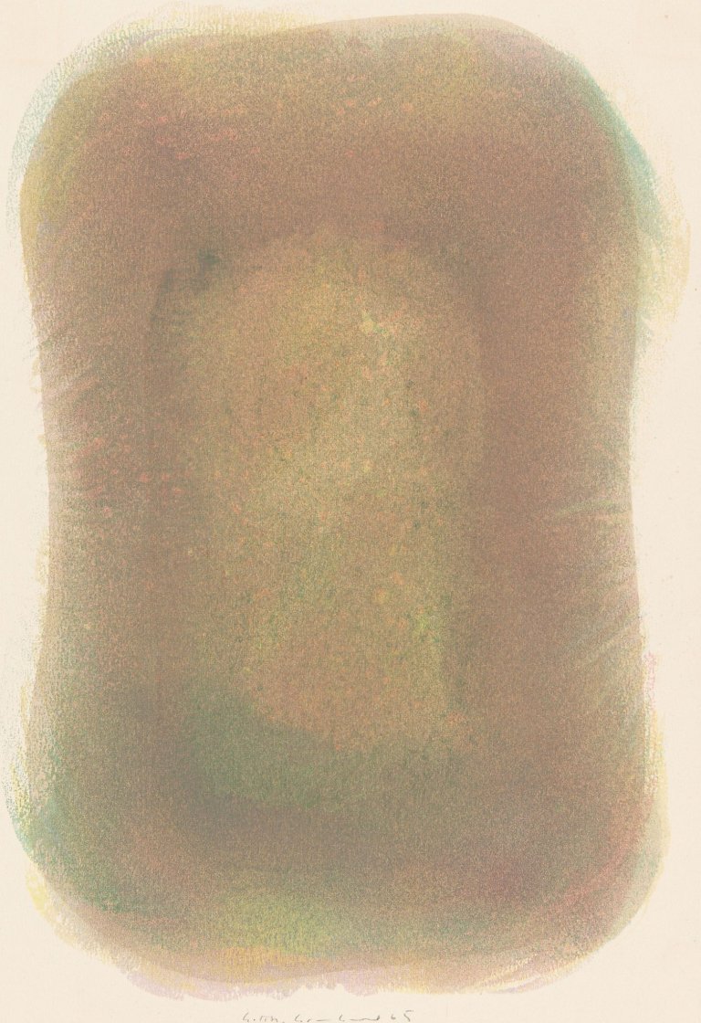 Auf diesem Bild ist das folgende Kunstwerk zu sehen: Gotthard Graubner. Ohne Titel. 1965.