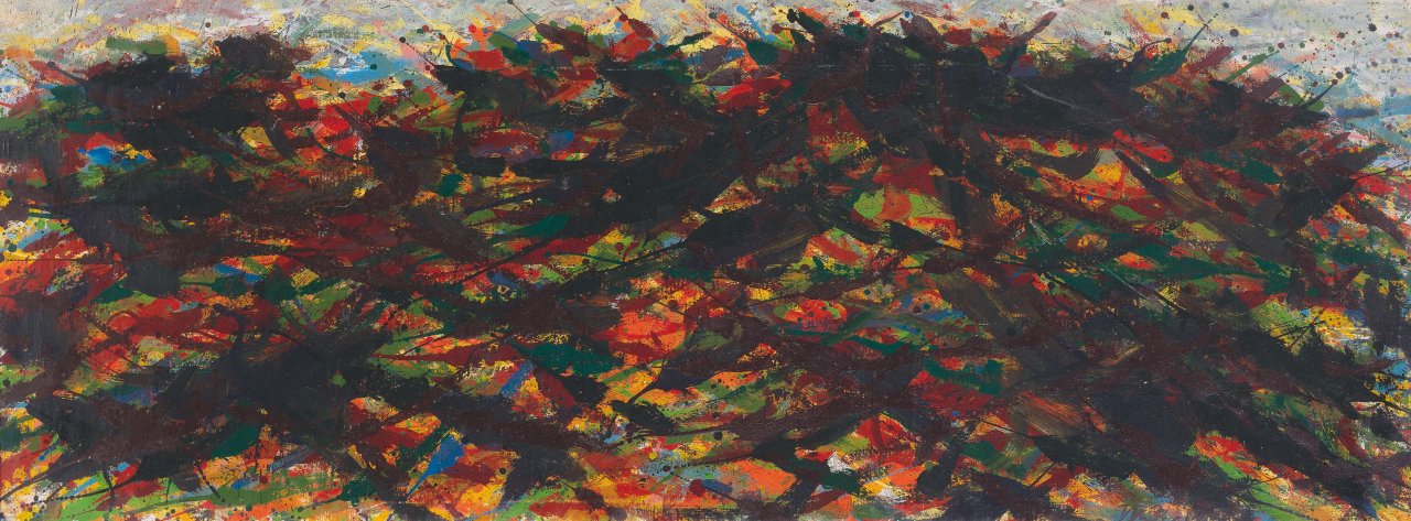 This picture shows the following artwork: Max Uhlig. ”Tempelberg”. 1980/81.
