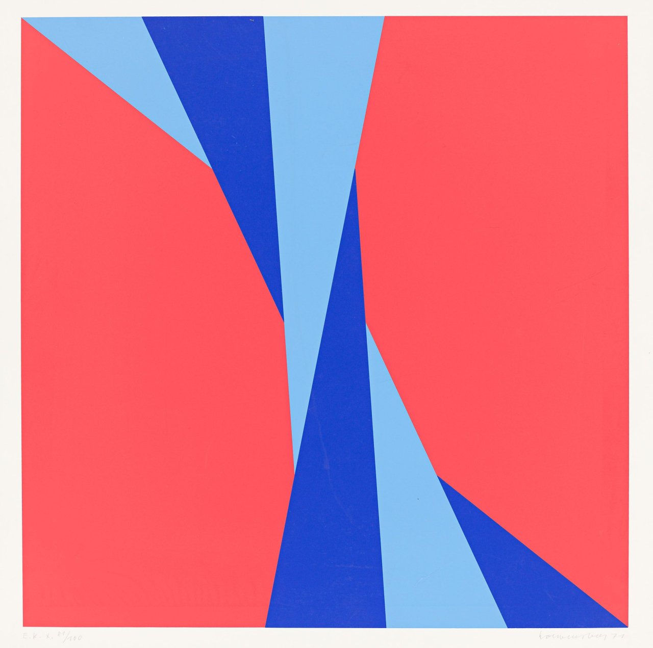 Auf diesem Bild ist das folgende Kunstwerk zu sehen: Verena Loewensberg. Ohne Titel. 1971.