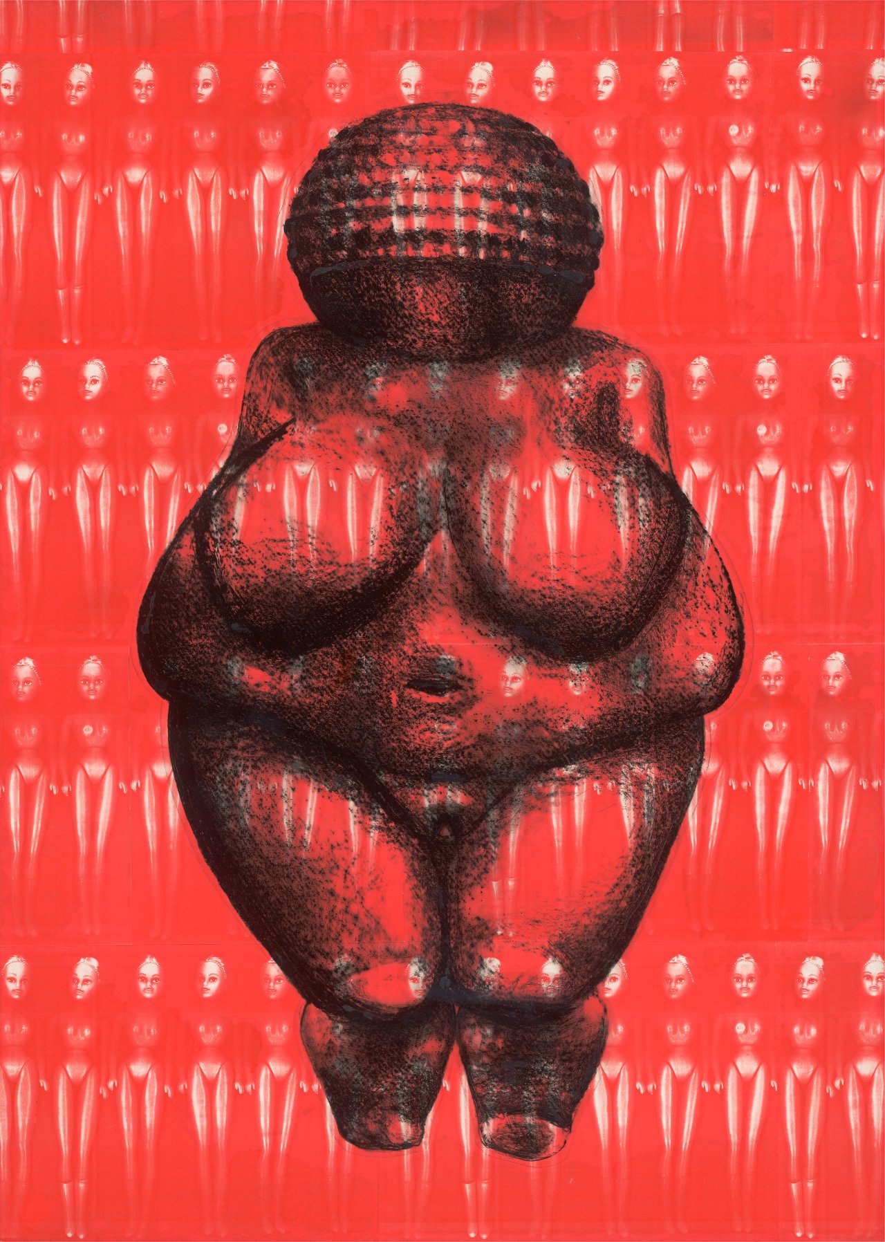 Auf diesem Bild ist das folgende Kunstwerk zu sehen: Lisa Brice. Plastic Makes Perfect. 1994.