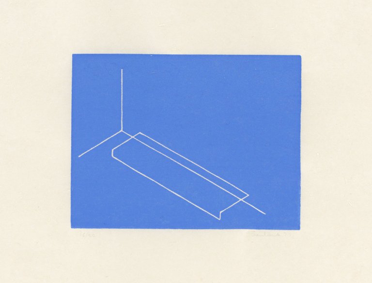 Auf diesem Bild ist das folgende Kunstwerk zu sehen: Fred Sandback. Ohne Titel. 1975.