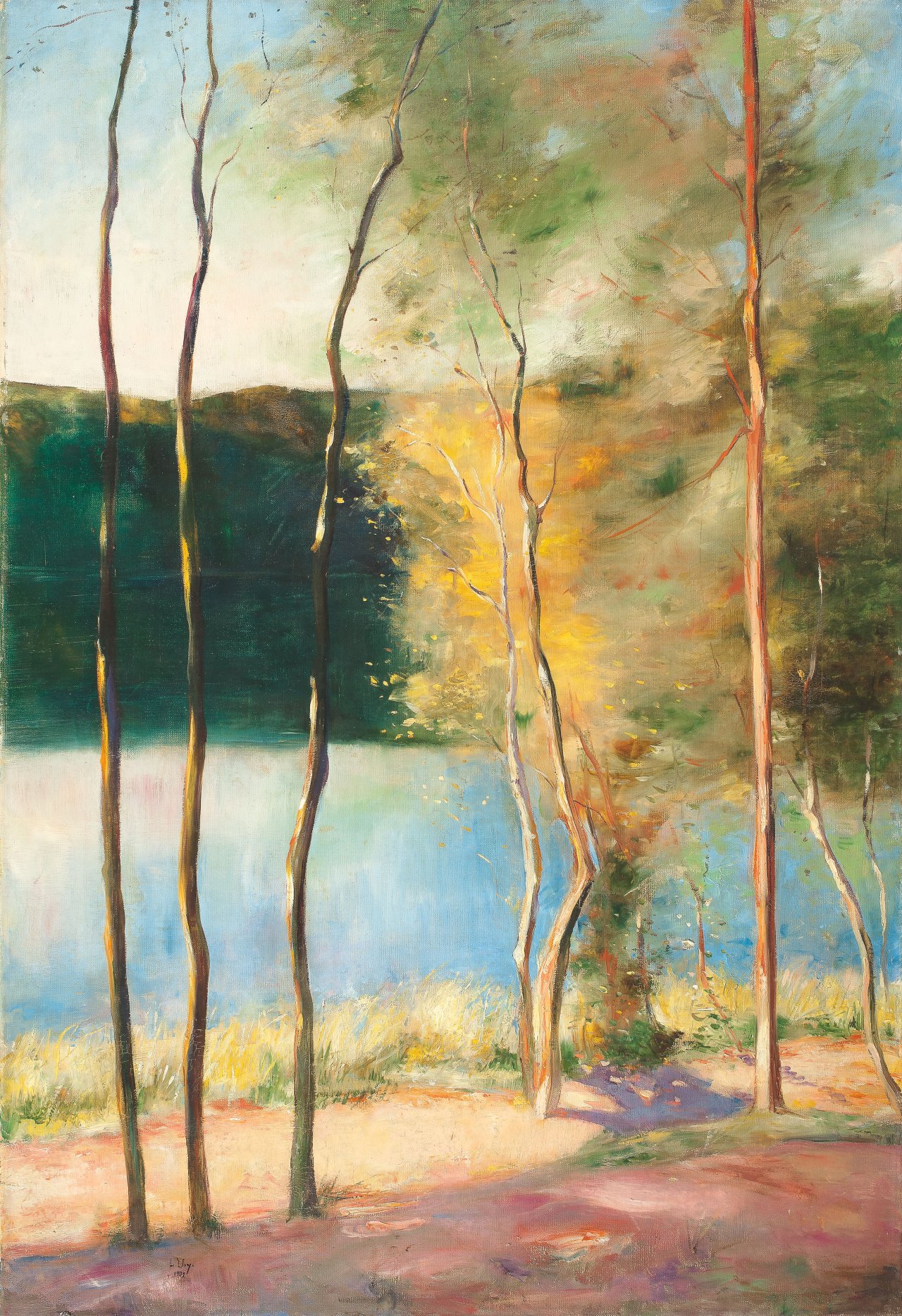 Auf diesem Bild ist das folgende Kunstwerk zu sehen: Lesser Ury. „Frühling“. 1902.