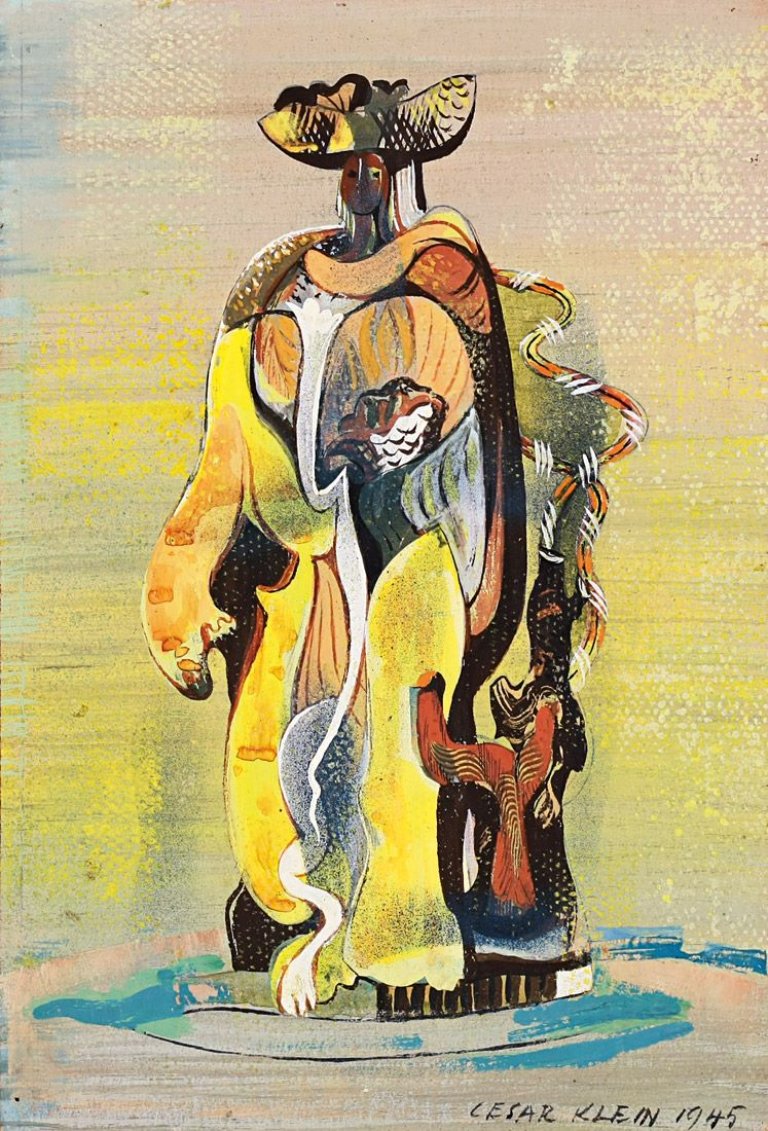Auf diesem Bild ist das folgende Kunstwerk zu sehen: César Klein. Ohne Titel. 1945.
