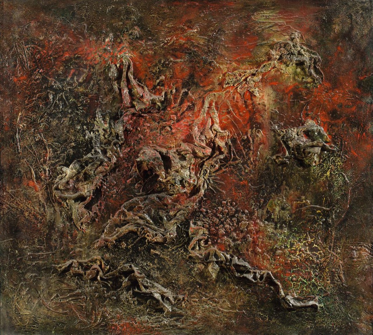 Auf diesem Bild ist das folgende Kunstwerk zu sehen: Bernard Schultze. „Ong“. 1957/58.