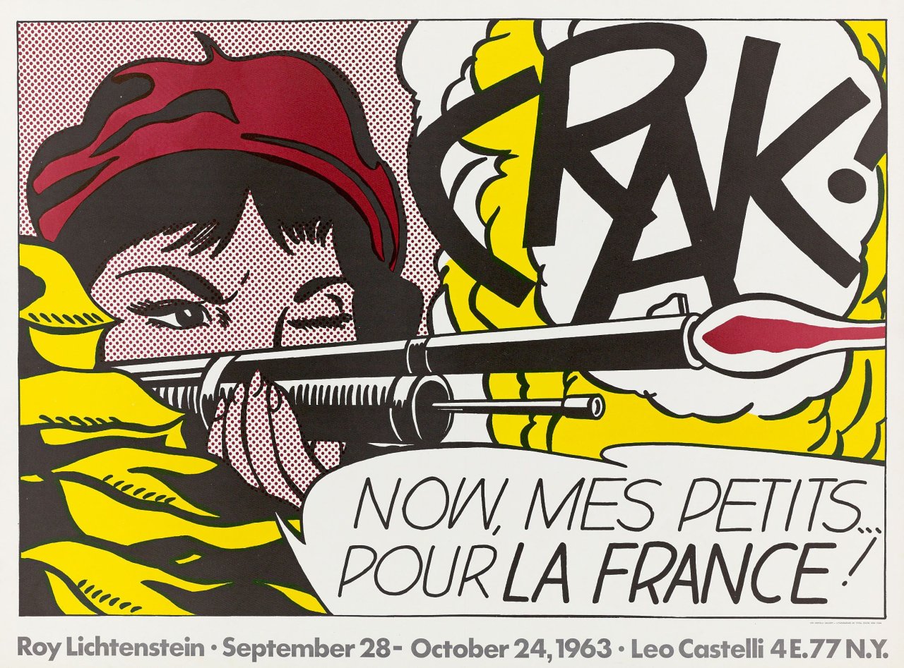This picture shows the following artwork: Roy Lichtenstein. „Crak! Poster“. 1963.