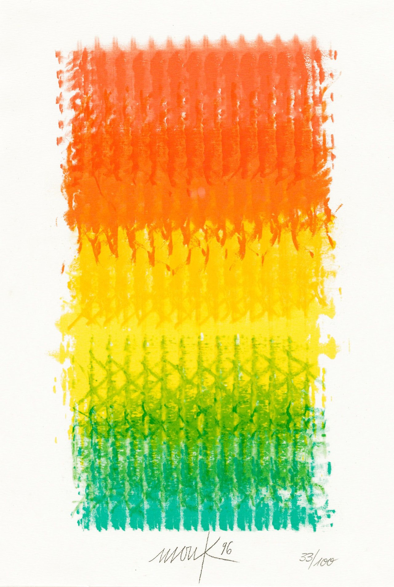 This picture shows the following artwork: Heinz Mack. Untitled. 1996.