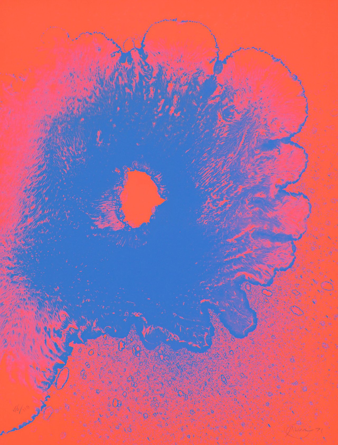 Auf diesem Bild ist das folgende Kunstwerk zu sehen: Otto Piene. „Juli“. 1971.