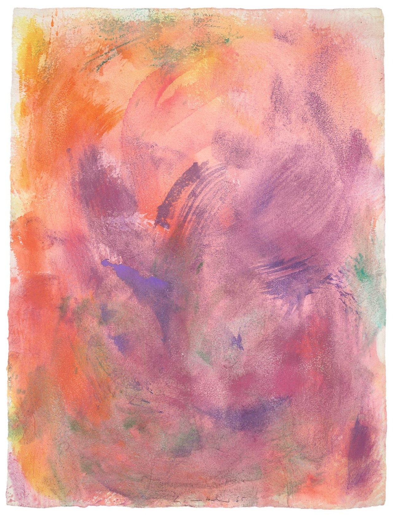 This picture shows the following artwork: Gotthard Graubner. Untitled. 1985.
