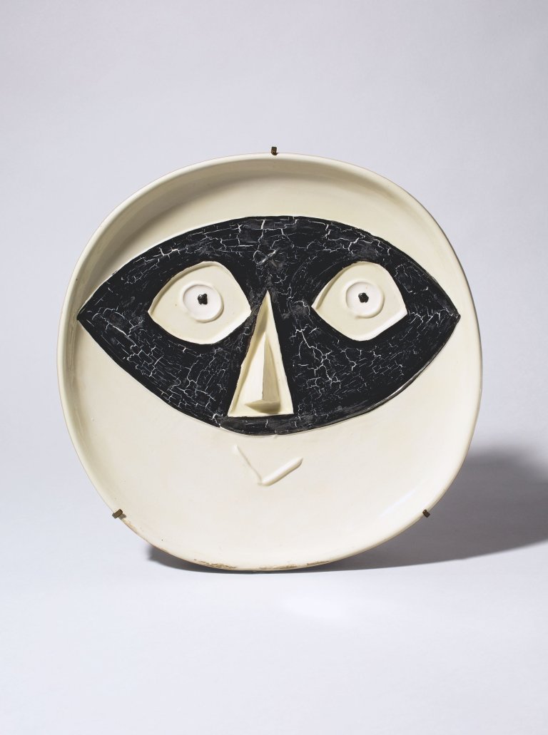 Auf diesem Bild ist das folgende Kunstwerk zu sehen: Pablo Picasso. „Tête au masque“. 1959.