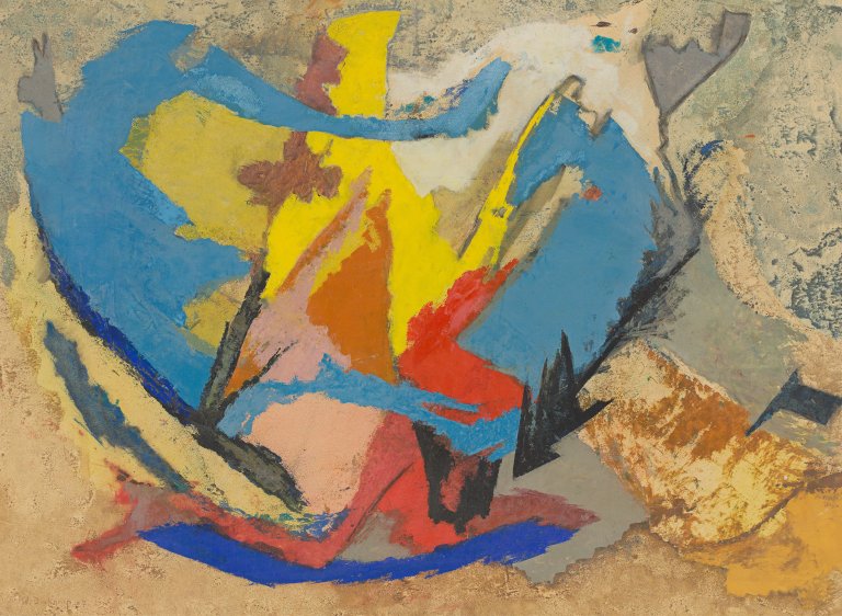 Auf diesem Bild ist das folgende Kunstwerk zu sehen: Wilhelm Imkamp. Ohne Titel. 1957.