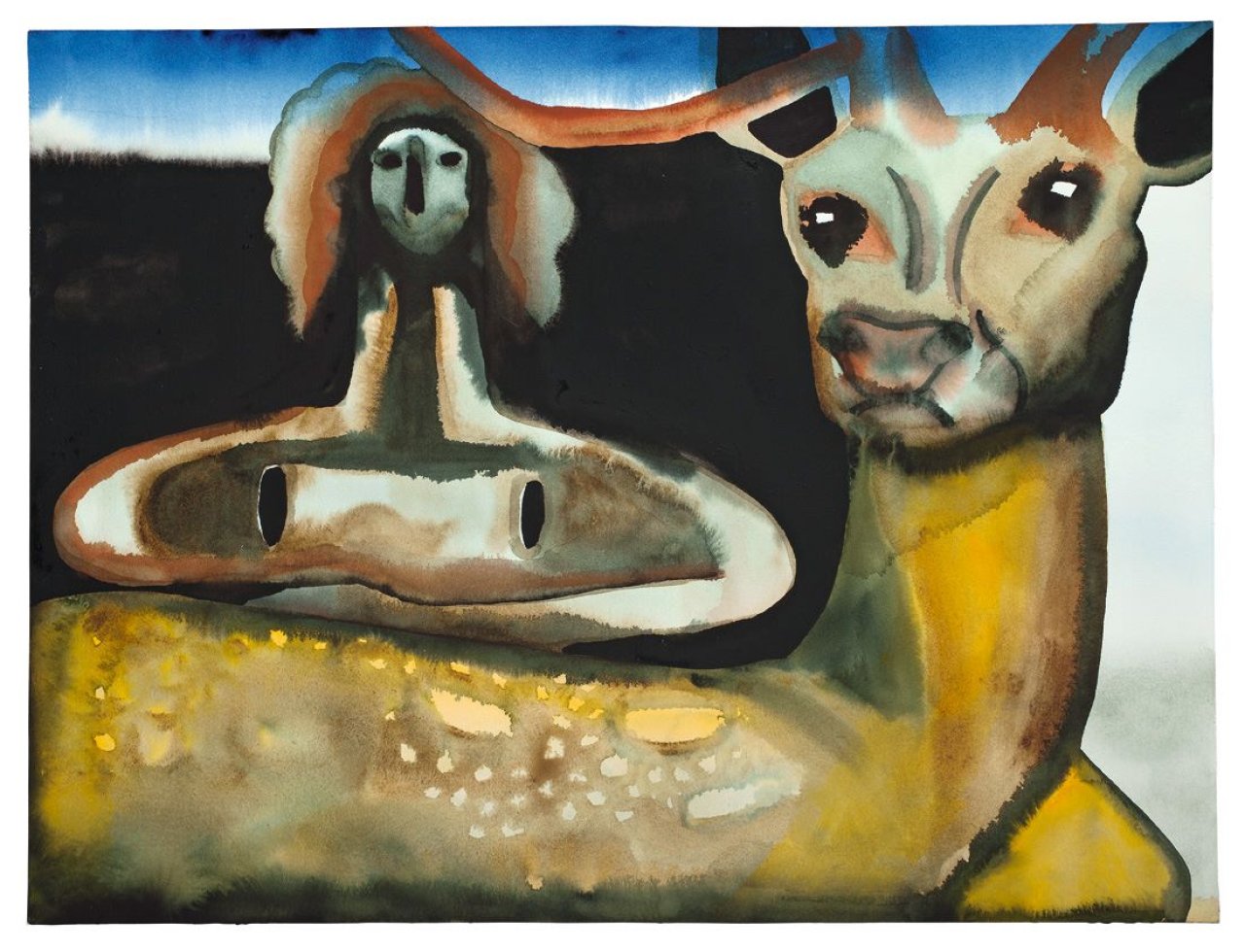 Auf diesem Bild ist das folgende Kunstwerk zu sehen: Francesco Clemente. Untitled. 2007.
