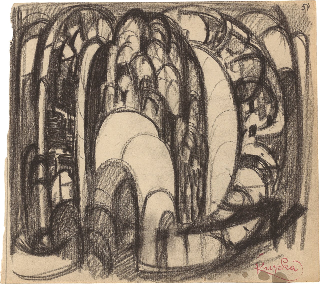 Auf diesem Bild ist das folgende Kunstwerk zu sehen: František Kupka. Ohne Titel. Frühe 1920er-Jahre.