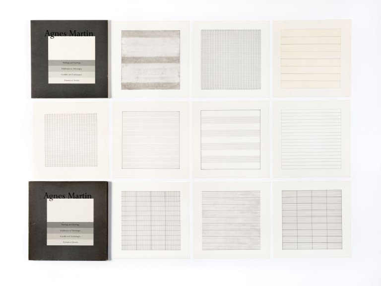 Auf diesem Bild ist das folgende Kunstwerk zu sehen: Agnes Martin. „Agnes Martin - Paintings and Drawings 1974-1990“. 1991.