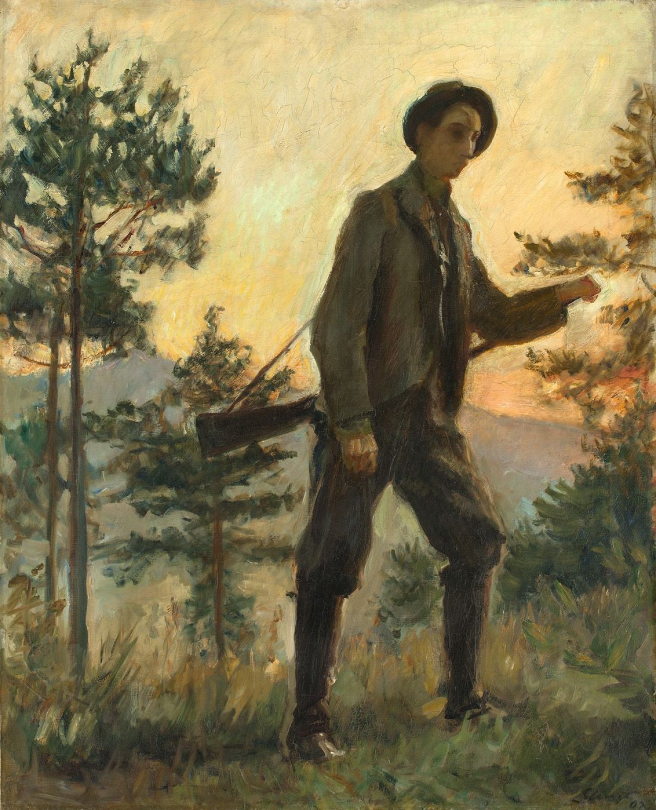 This picture shows the following artwork: Max Slevogt. Der Jäger – Fred Griesinger. 1902.