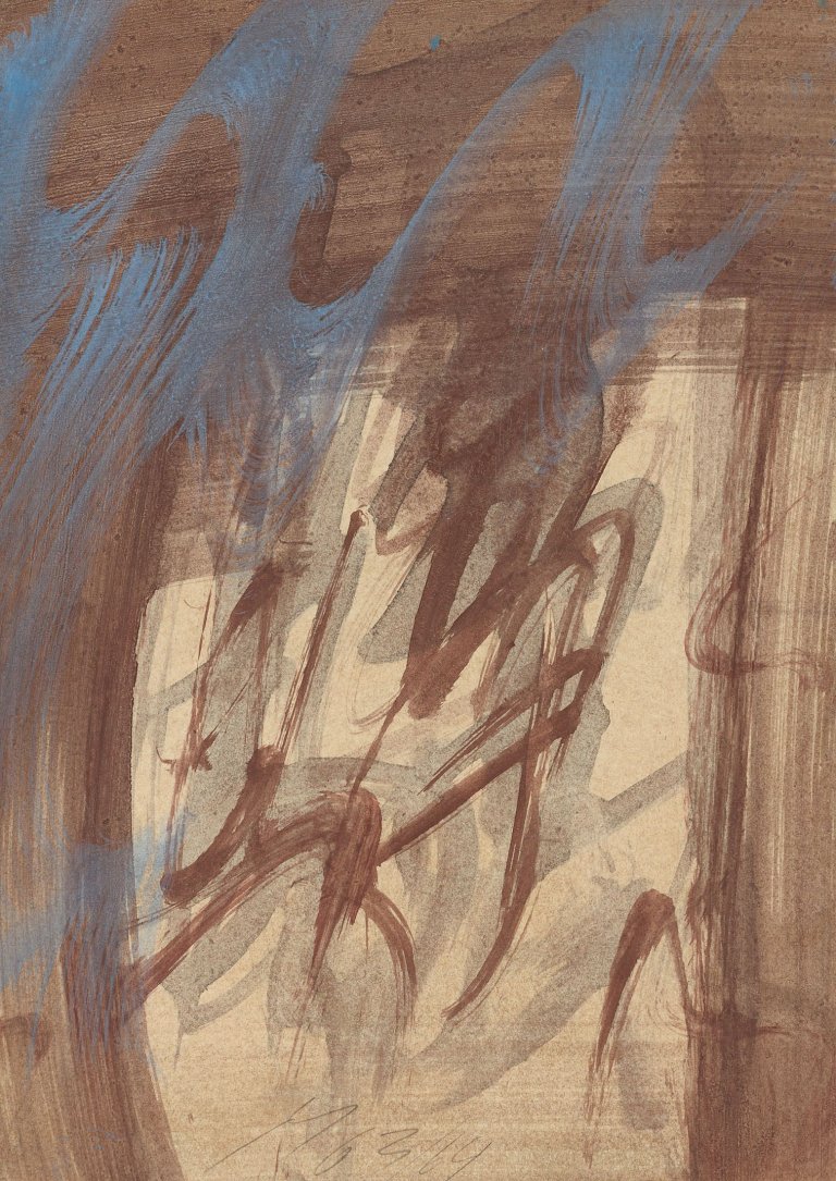 Auf diesem Bild ist das folgende Kunstwerk zu sehen: Josef Mikl. Ohne Titel. 1963/64.