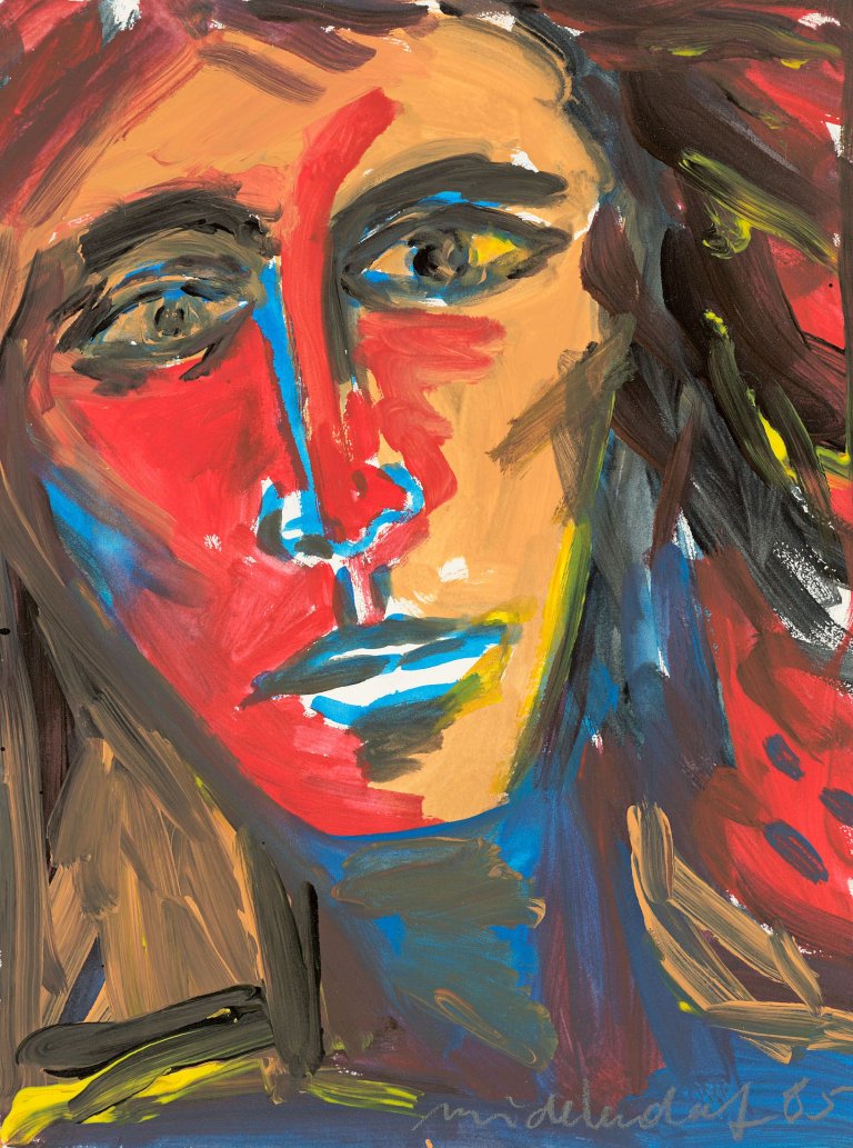 Auf diesem Bild ist das folgende Kunstwerk zu sehen: Helmut Middendorf. Kopf. 1985.