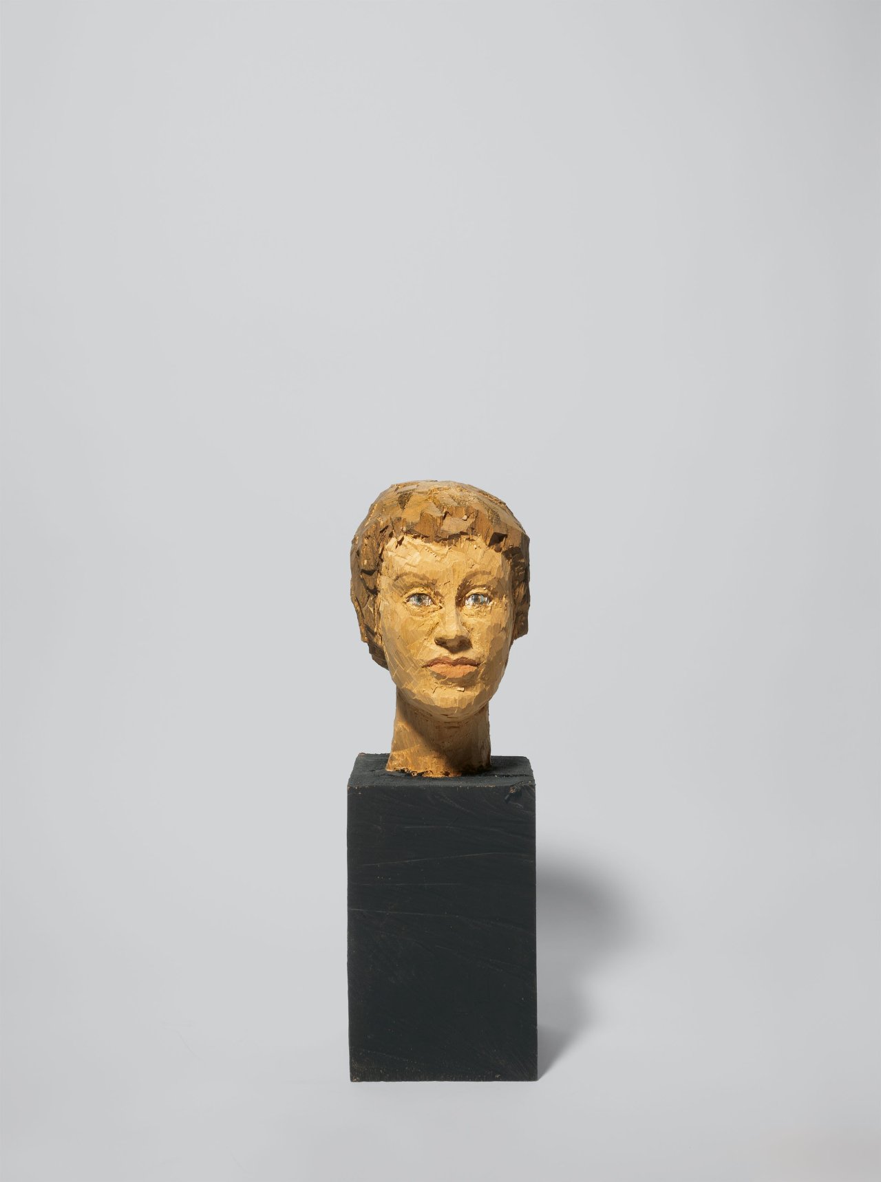 Auf diesem Bild ist das folgende Kunstwerk zu sehen: Stephan Balkenhol. Tête de femme. 1999.