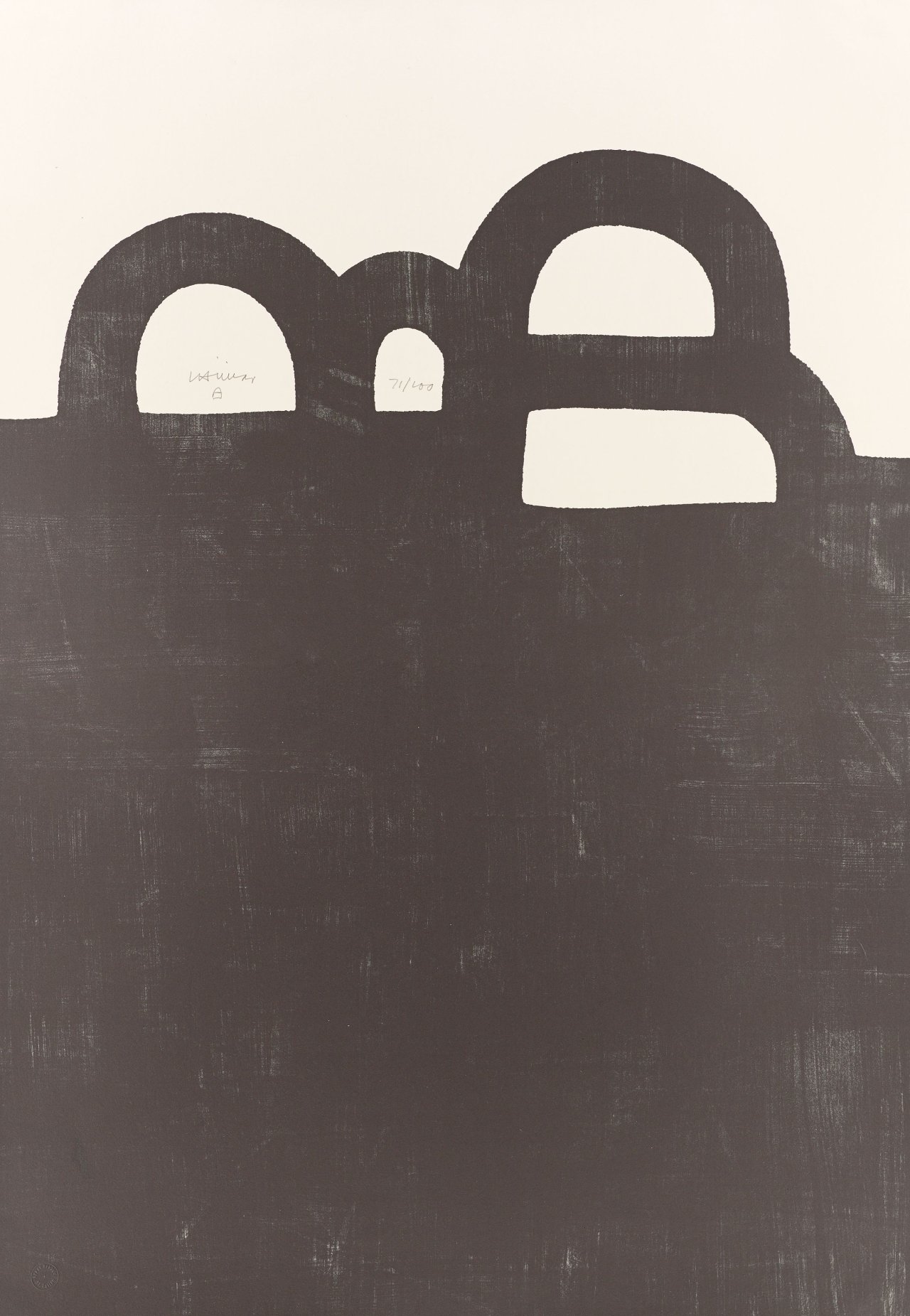 Auf diesem Bild ist das folgende Kunstwerk zu sehen: Eduardo Chillida. „Chicago“. 1983.