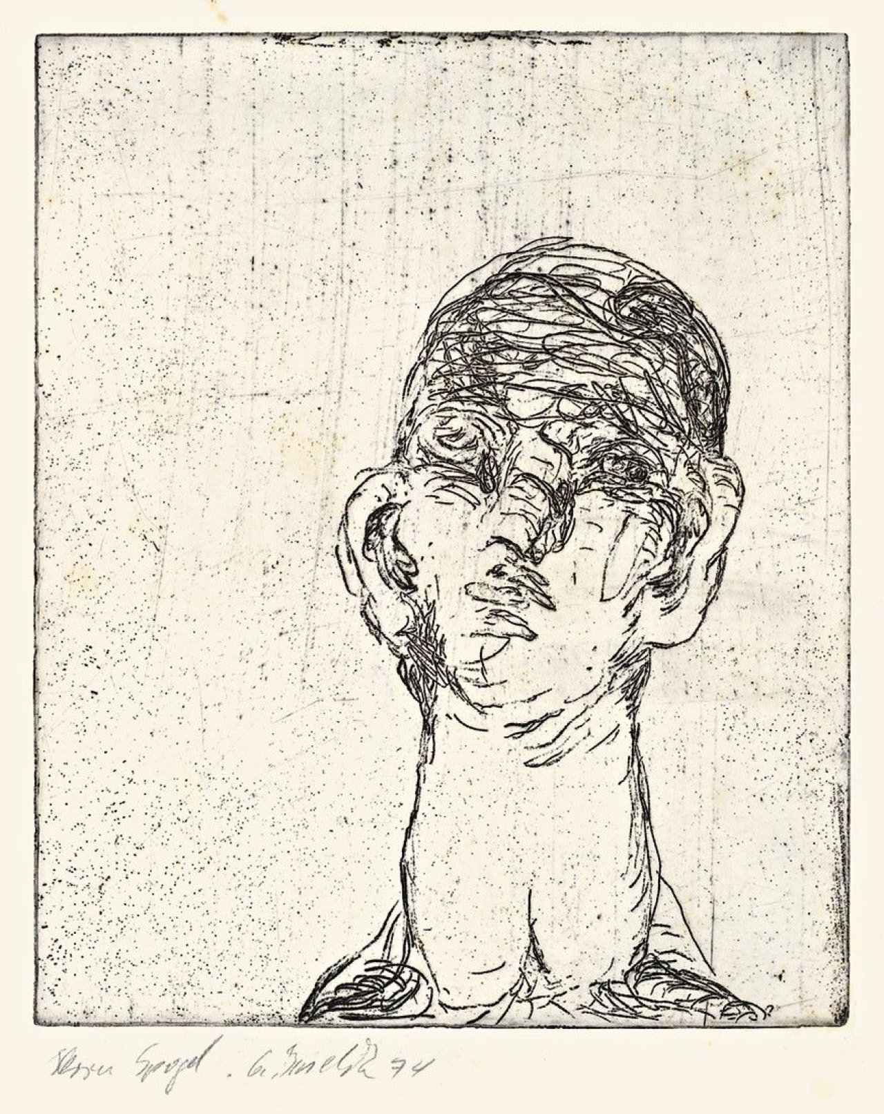 This picture shows the following artwork: Georg Baselitz. „Idol“. 1964.