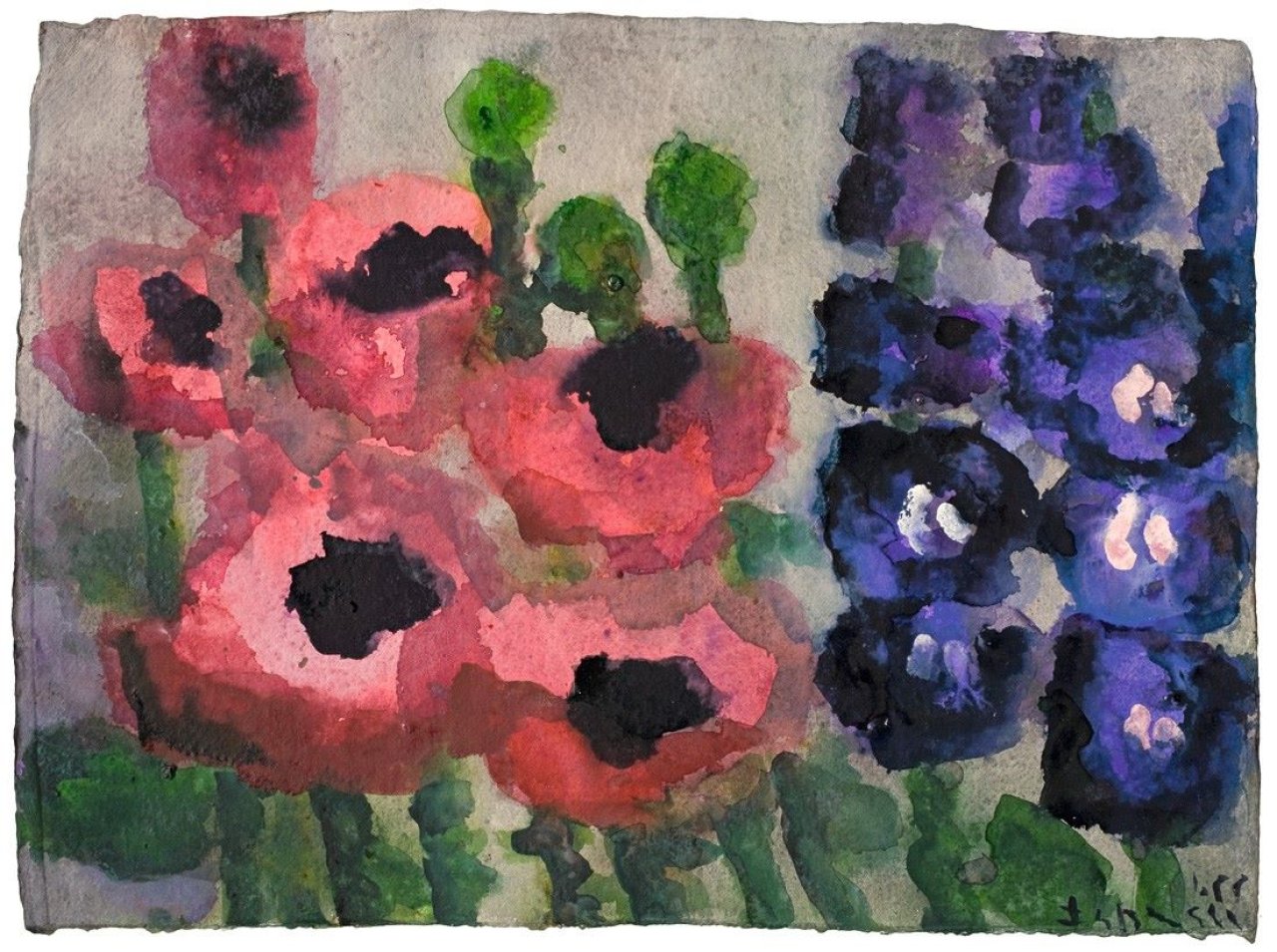 This picture shows the following artwork: Klaus Fußmann. Blumen. 1988 (?).