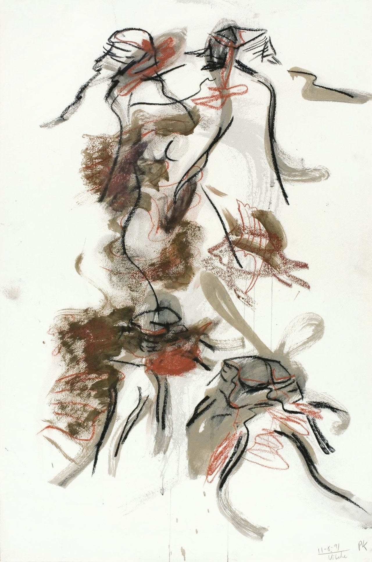 This picture shows the following artwork: Per Kirkeby. ”Vibeke” (Frau des Künstlers). 1991.