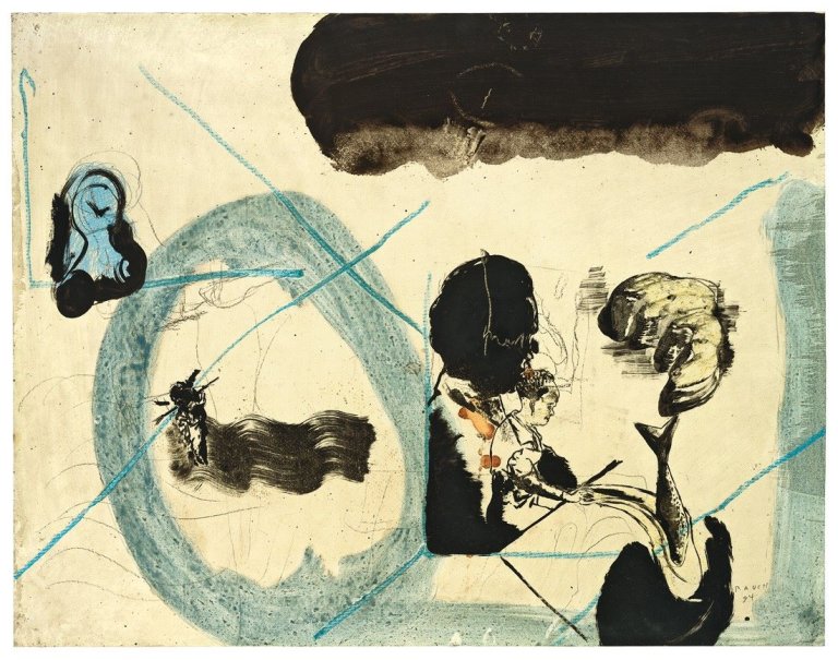 Auf diesem Bild ist das folgende Kunstwerk zu sehen: Neo Rauch. Ohne Titel. 1994.