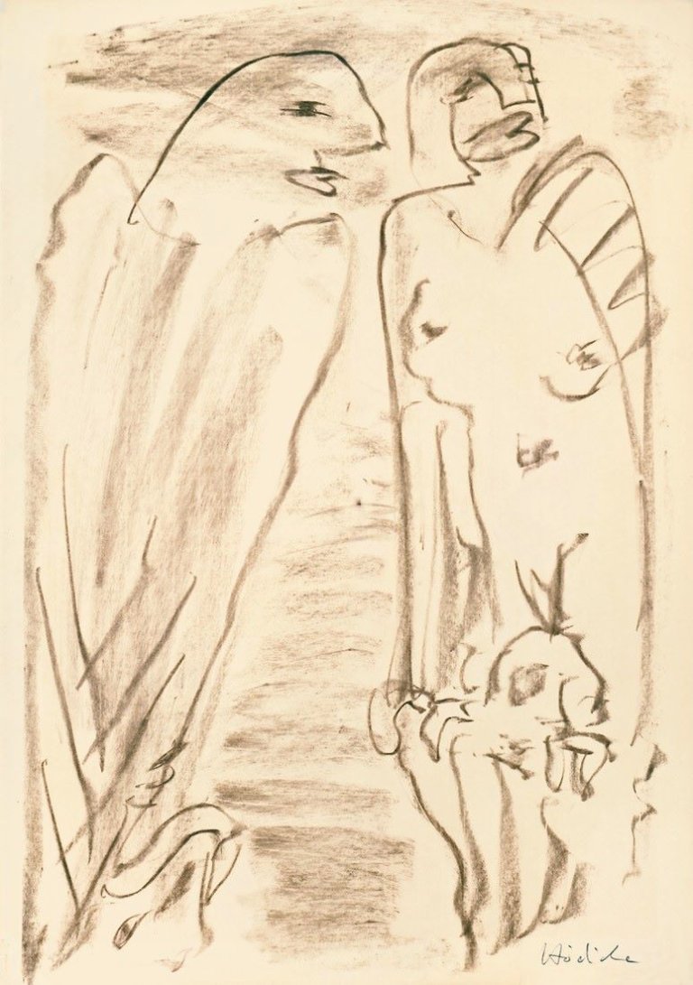 Auf diesem Bild ist das folgende Kunstwerk zu sehen: Karl Horst Hödicke. Ohne Titel. 1981.