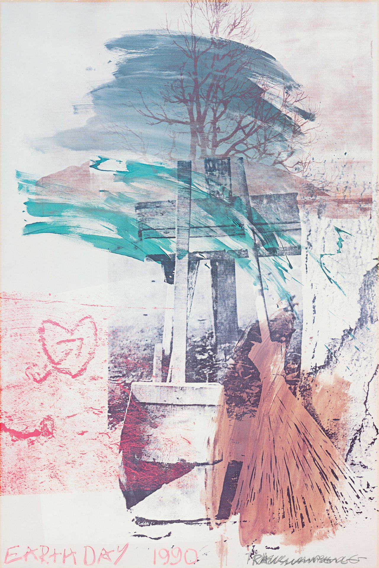 Auf diesem Bild ist das folgende Kunstwerk zu sehen: Robert Rauschenberg. „Earth Day“. 1990.
