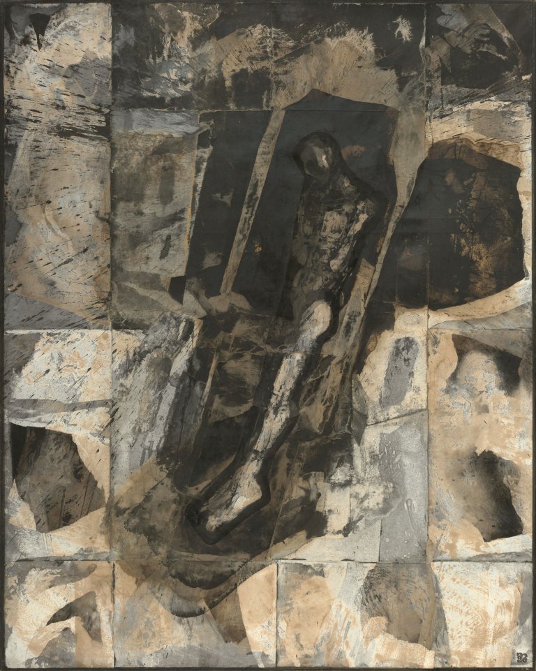 Auf diesem Bild ist das folgende Kunstwerk zu sehen: Michael Morgner. „Figur im Raum“. 1990.