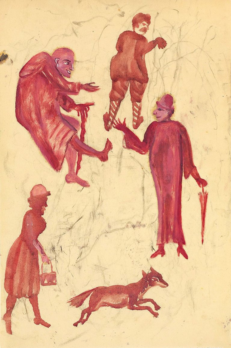 Auf diesem Bild ist das folgende Kunstwerk zu sehen: Adalbert Trillhaase. Spaziergang.