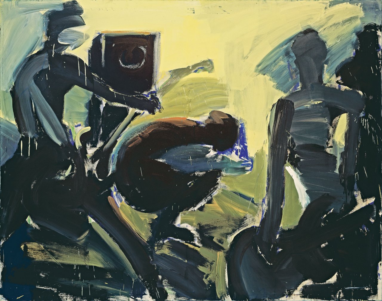 Auf diesem Bild ist das folgende Kunstwerk zu sehen: Rainer Fetting. „Gitarristen“. 1979.