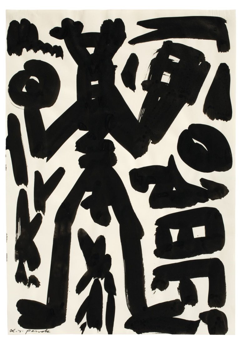Auf diesem Bild ist das folgende Kunstwerk zu sehen: A.R. Penck. Ohne Titel. 1980er Jahre.