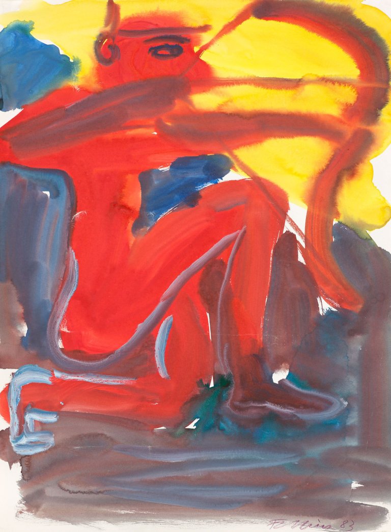 Auf diesem Bild ist das folgende Kunstwerk zu sehen: Rainer Fetting. Bogenschütze. 1983.