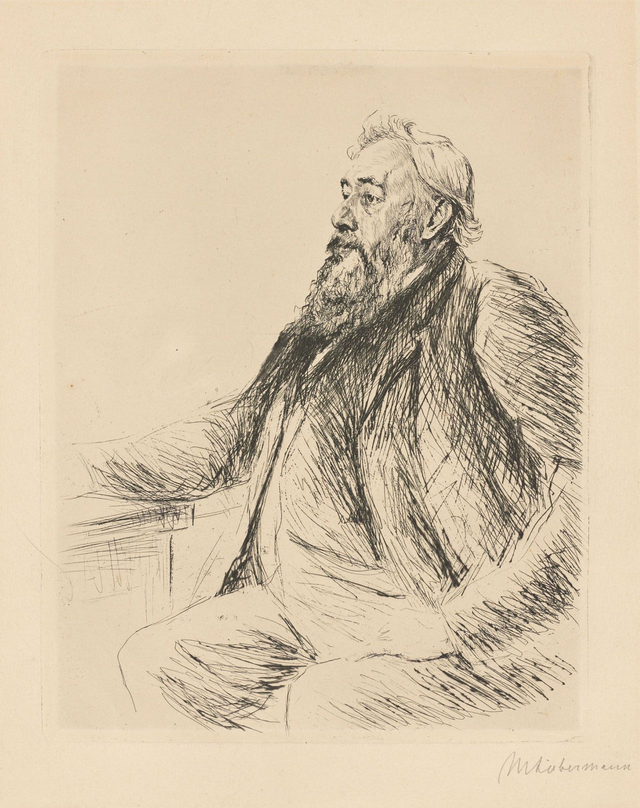 This picture shows the following artwork: Max Liebermann. „Porträt Brinckmann“. 1906.